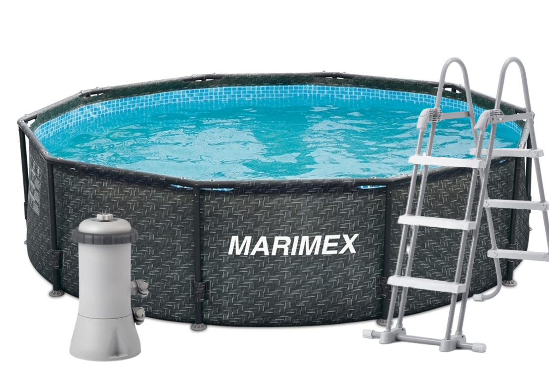 Marimex Florida 3,66 x 1,22 m RATAN 10340236 +schody+kartušová filtrácia